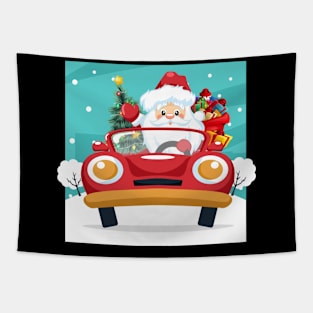 Driver Santa Tapestry