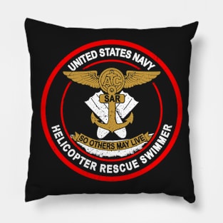 Helicopter Search and Rescue Swimmer - So Others May Live Pillow