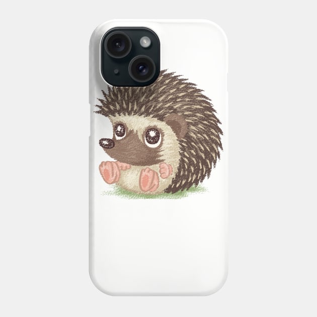 Round hedgehog Phone Case by sanogawa