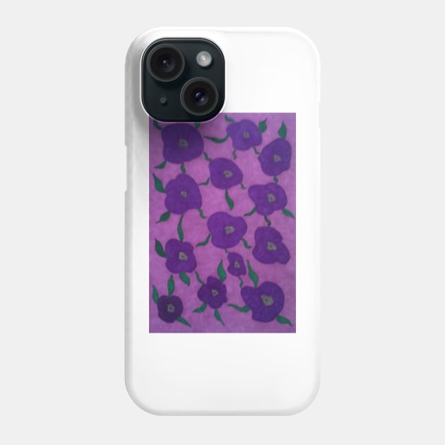 Abstract Purple Violets Phone Case by DanielleGensler