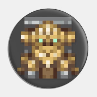 Robo low-res pixelart Pin