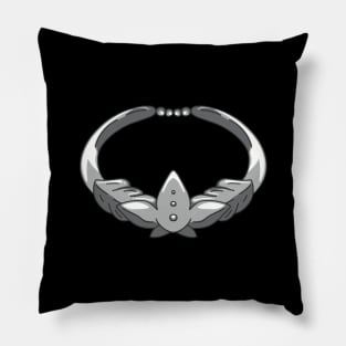 Frieren Lotus Flower Ring a gift from Himmel - Sousou no Frieren or Frieren Beyond Journey&#39;s End Anime and Manga Moments - Black and White Vector Icon - December Fall 2023 SNF114 Pillow