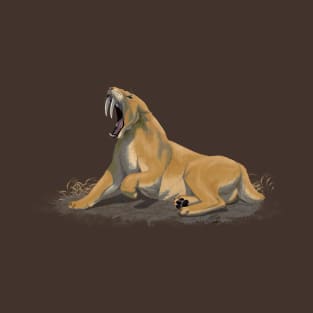 Yawning Smilodon Fatalis T-Shirt