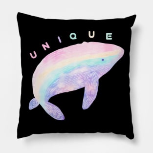 Unique Cute Colorful Baby Whale . Pillow