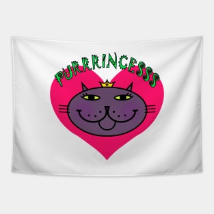 PURRRincess - purrecious plum Tapestry