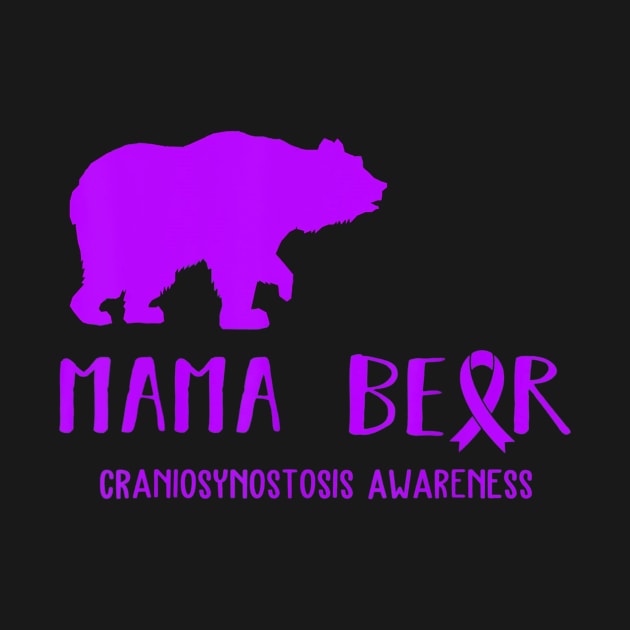 Mama Bear Craniosynostosis Awareness Shirt For Women Men by schaefersialice