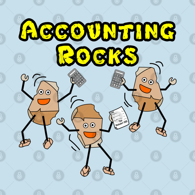 Accounting Rocks by Barthol Graphics