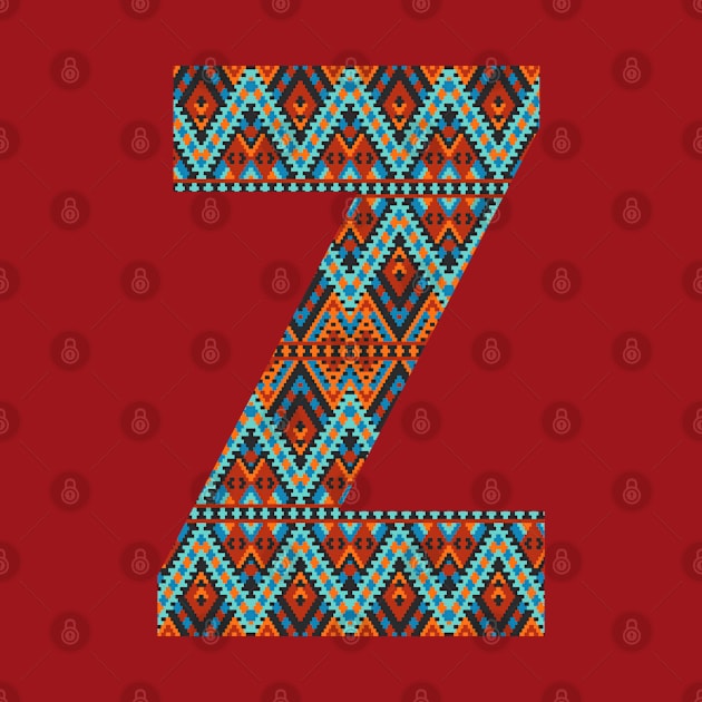 Letter Z- boho design by RinaMosaics