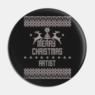 Merry Christmas ARTIST Pin