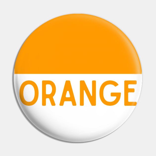 Learn Your Colours - Orange Pin by DIYitCREATEit