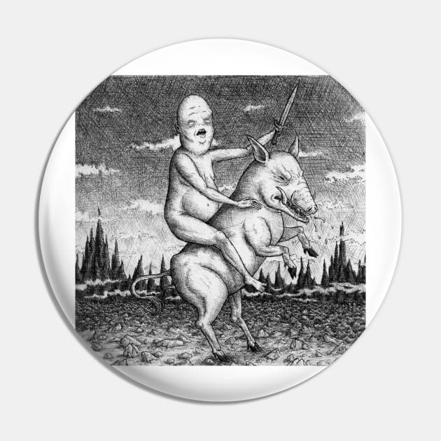 The Pig Rider Pin by CESwift