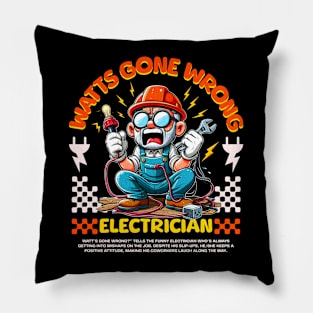 Funny Electrician Pillow