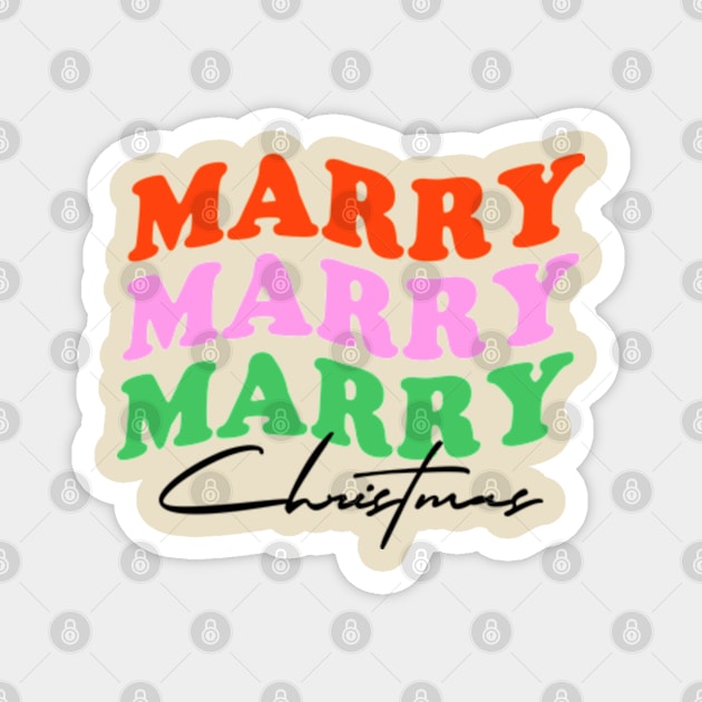 Marry Christmas Retro Christmas Vol.2 Magnet by Chiko&Molly