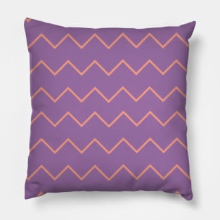 Purple zigzag pattern Pillow