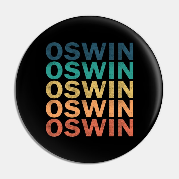 Oswin Name T Shirt - Oswin Vintage Retro Name Gift Item Tee Pin by henrietacharthadfield