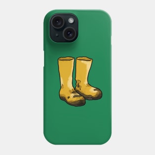 muddy garden boots Phone Case