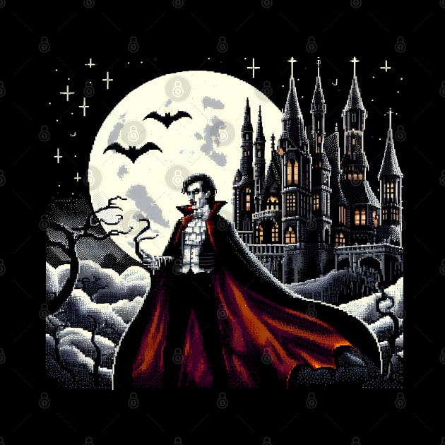 pixelated - pixel vampire pixelated by vaporgraphic