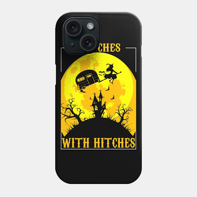 witches with hitches Phone Case by Magic Arts