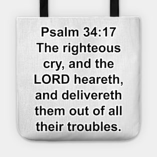 Psalm 34:17  Tote