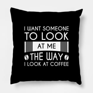 Look At Coffee Pillow