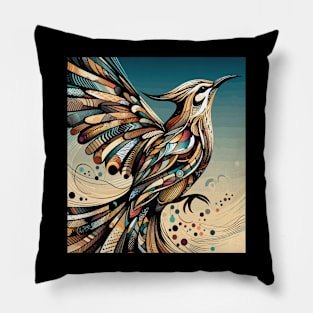 Majestic Wiedehopf / Hoopoe Bird Design Pillow