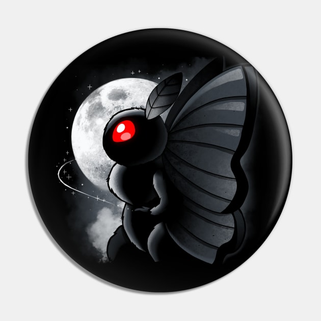 Mothman Night Pin by Vallina84