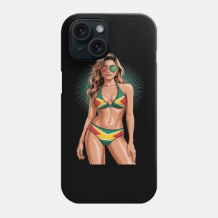 Guyanese Flag Bikini Women Souvenirs Guyana Phone Case