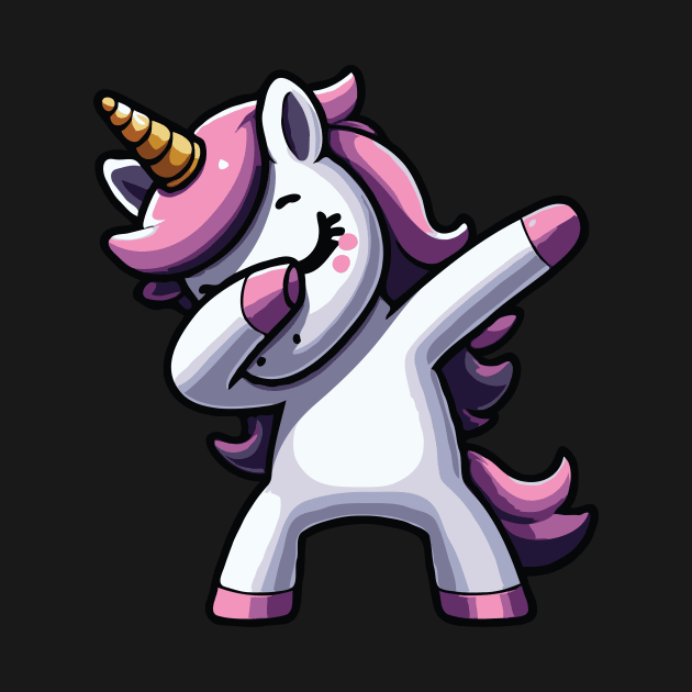 Funny Dabbing Unicorn Cute For Unicorn Lover by valiantbrotha