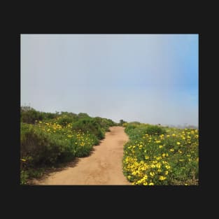 Morning Walk Through Flower Field in San Diego T-Shirt