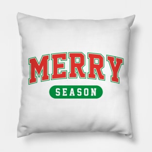 Merry Season Varsity Pillow