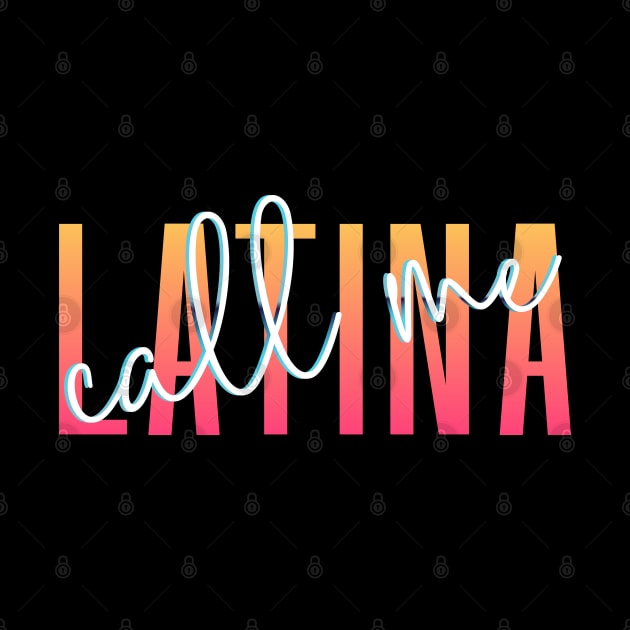 Call Me Latina '80s Retro Metallic Gradient Signature Font Design- see my store for the other versions! by anonopinion