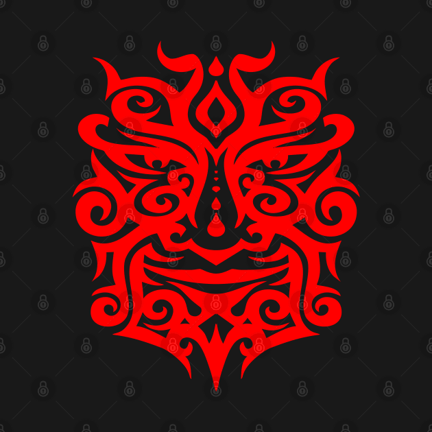 Tribal Face by DavesTees