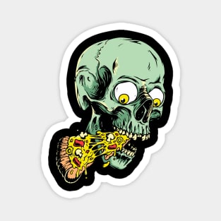 skeleton pizza Magnet