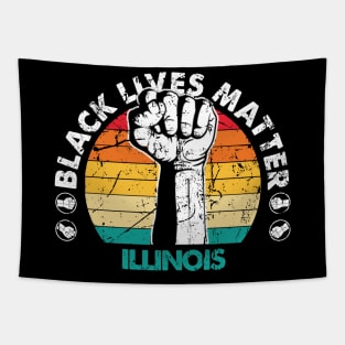 Illinois black lives matter political protest Tapestry