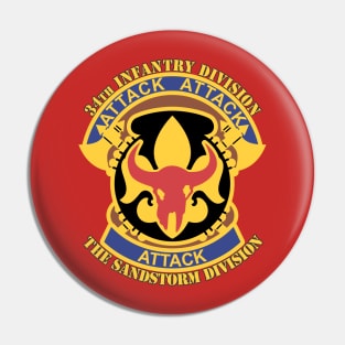 34th Infantry Division Pin