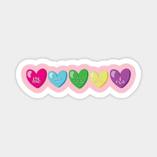 candy hearts Magnet