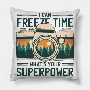 Time Freezer Superpower Snap Pillow