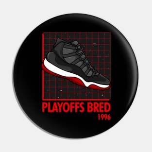 AJ 11 Retro Playoffs Sneaker Pin