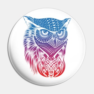 Rainbow Owl Pin