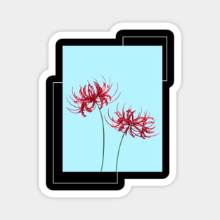 Red Spider Lily Lycoris Recoil Anime Fanart Lycoris Radiata Death Flower In Anime Gift Magnet