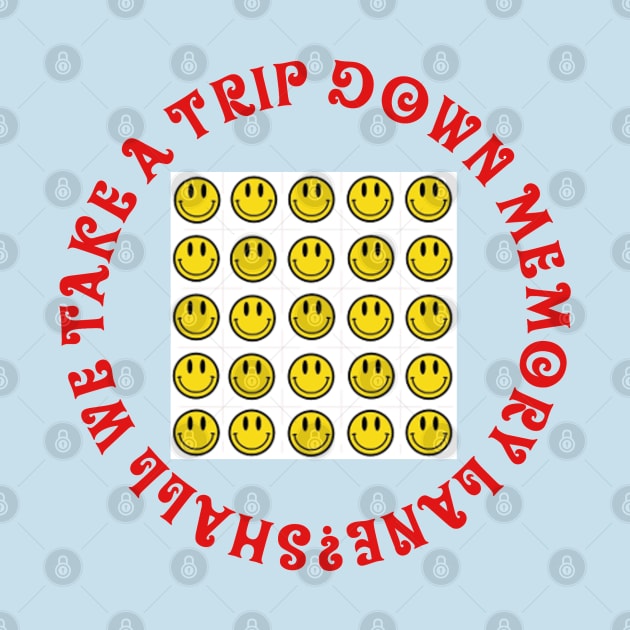 Acid House Smiley Blotter Tab Trip Design by oink