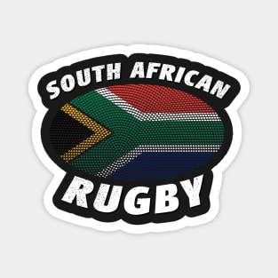 South African Rugby & South Africa Flag Magnet