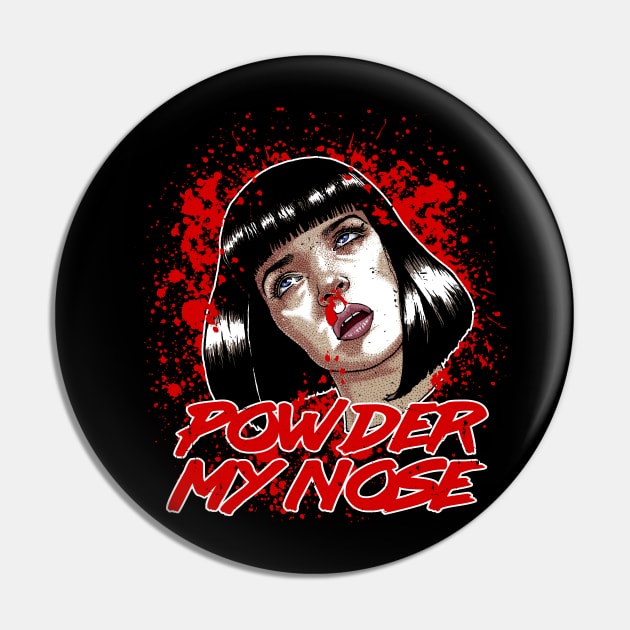 Powder My Nose Pin by Alien Ink