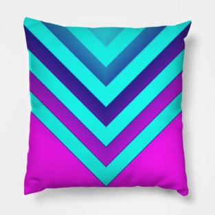 Pink & Aqua Chevron Pillow