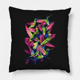 Hummingbird Dance in Sharpie Pillow