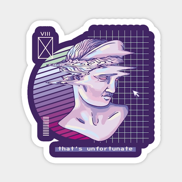 Vaporwave Glitch Magnet by NeonOverdrive