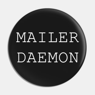 Mailer-Daemon Halloween Costume Idea shirt Pin