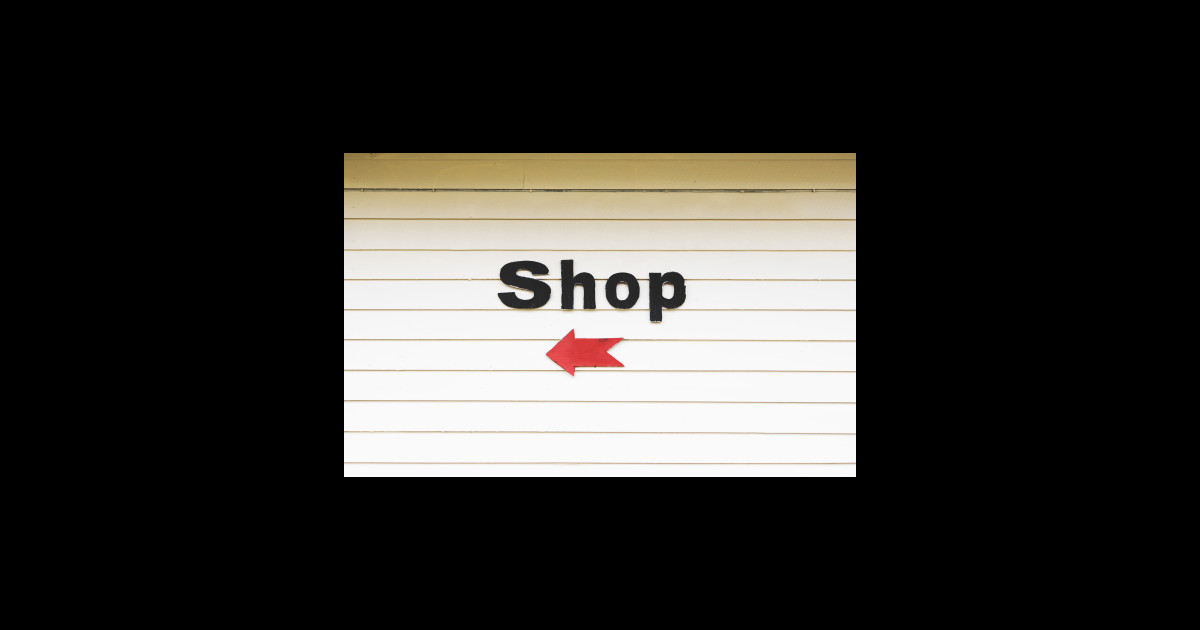 Shop Sign - Shop - Sticker | TeePublic