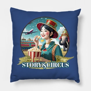 Living for a Story and Circus - Walt Disney World, Disneyland, Magic Kingdom, Princess, Storybook Circus, Dumbo, Trains, Popcorn Pillow