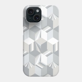 Retro Gray Cubes Phone Case